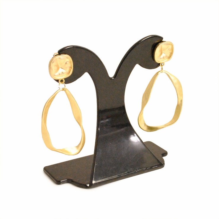 変形フレームソフトメタルピアス シルバー ゴールド | FACION | 詳細画像6 