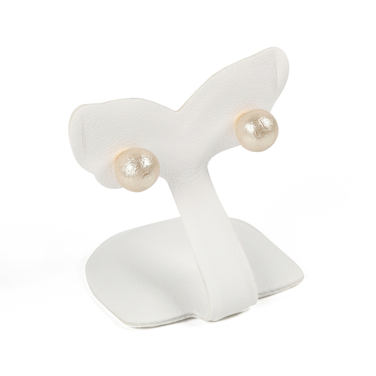 コットンパール8mmスタッドピアス ホワイト キスカ | FACION | 詳細画像6 