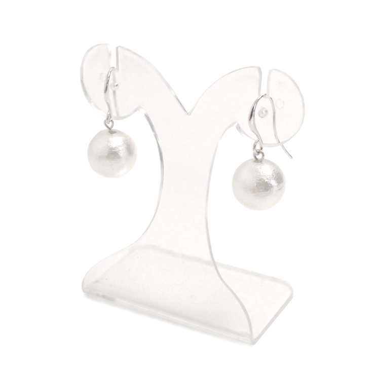 コットンパールカーブフックピアス 12mm 大珠 | FACION | 詳細画像6 