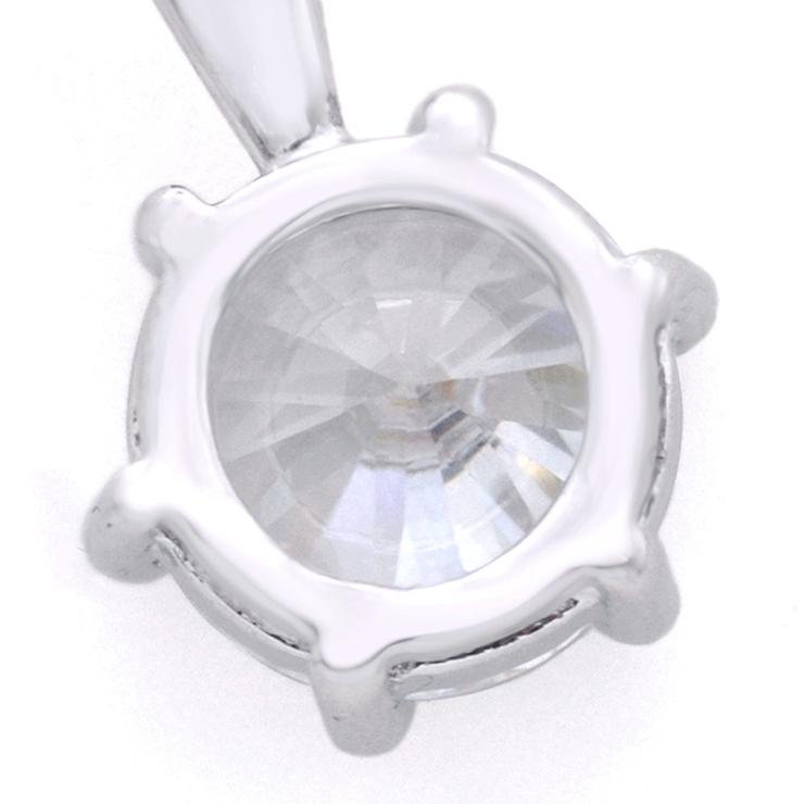 AAA大粒ジルコニア６本爪ネックレス 一粒 シルバー | FACION | 詳細画像6 