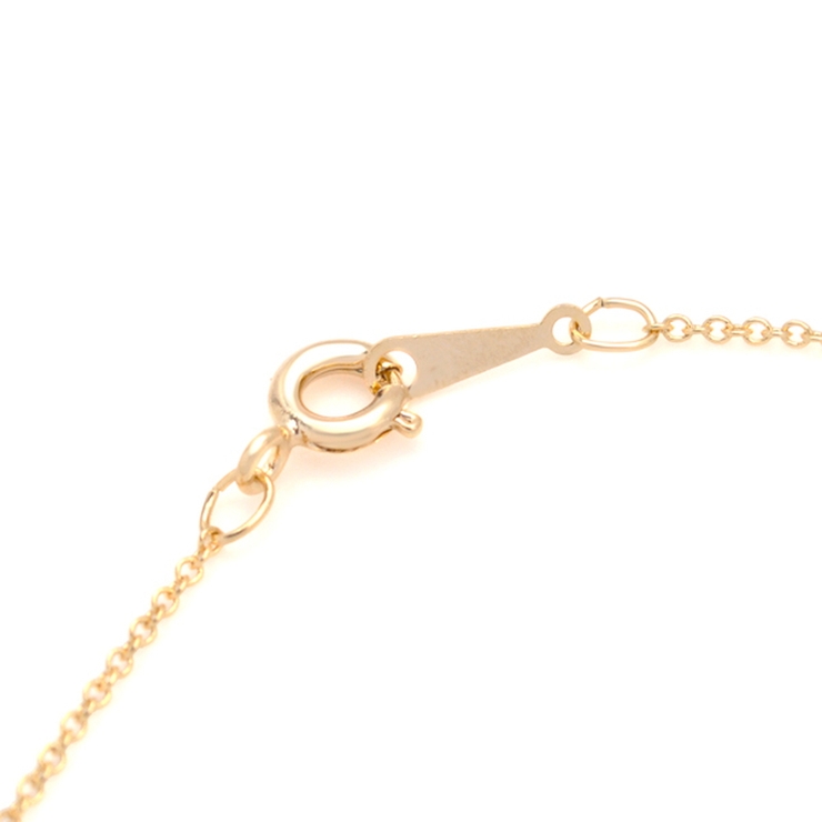 一粒ジルコニア6本爪ネックレス シルバー ゴールド | FACION | 詳細画像8 