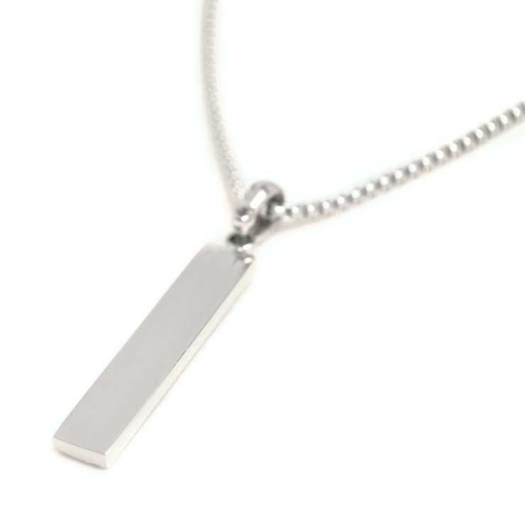 スリムラインバーネックレスプレート 重厚 ハードメンズ | FACION | 詳細画像5 