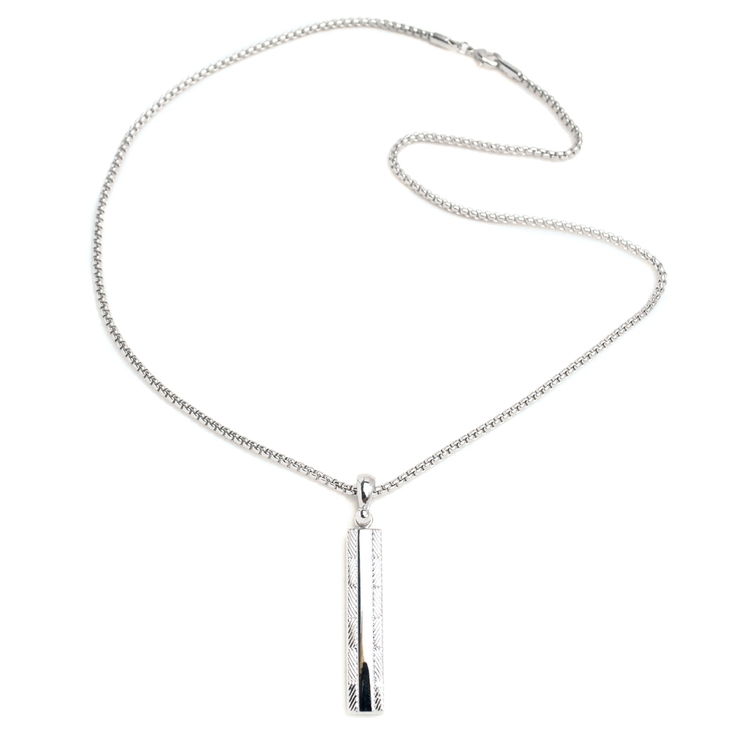 スリムラインバーネックレスプレート 重厚 ハードメンズ | FACION | 詳細画像7 