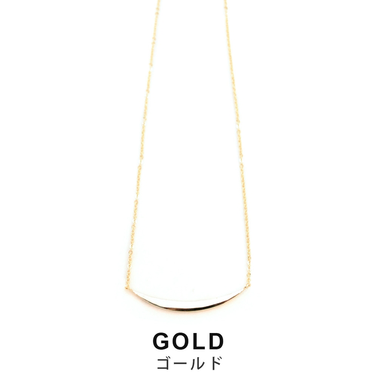 クレセントプレートネックレス 三日月 カーブ | FACION | 詳細画像6 