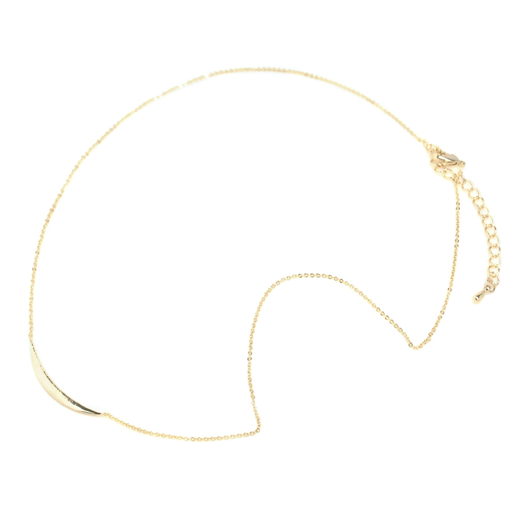 クレセントプレートネックレス 三日月 カーブ | FACION | 詳細画像9 