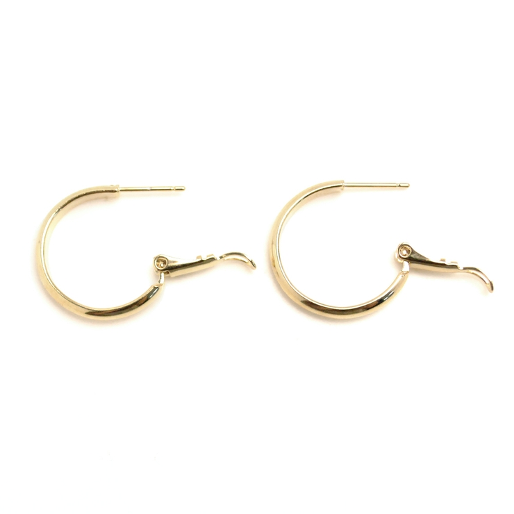 プレーンミニフープピアス シルバー ゴールド | FACION | 詳細画像7 