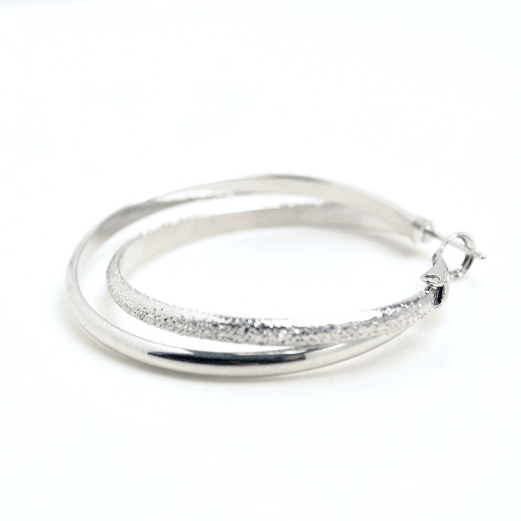 ダブルフープピアス ビッグ メタル | FACION | 詳細画像8 