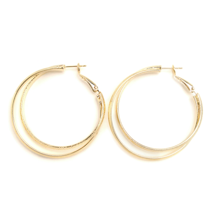 ダブルフープピアス ビッグ メタル | FACION | 詳細画像6 