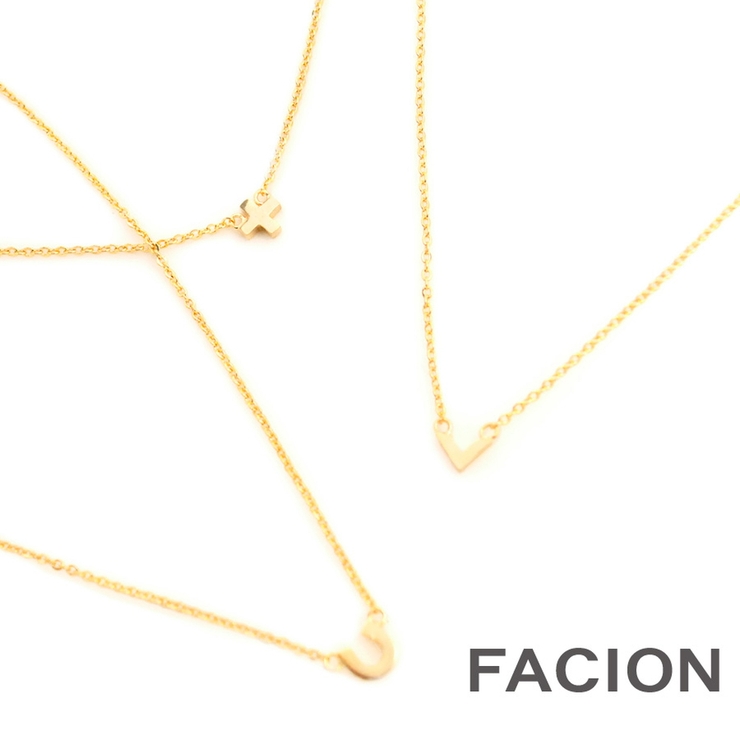 プチモチーフネックレス メタル 華奢 | FACION | 詳細画像1 