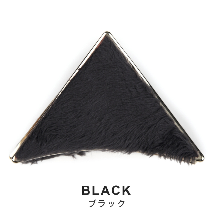 ファー三角メタルバンスクリップ ヘアクリップ フェイクファー | FACION | 詳細画像6 