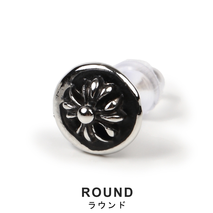 片耳ゴシックスタッドピアス ユリ クロス | FACION | 詳細画像2 