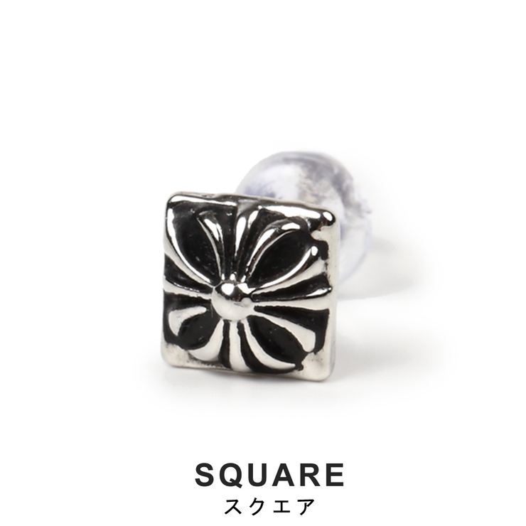 片耳ゴシックスタッドピアス ユリ クロス | FACION | 詳細画像3 