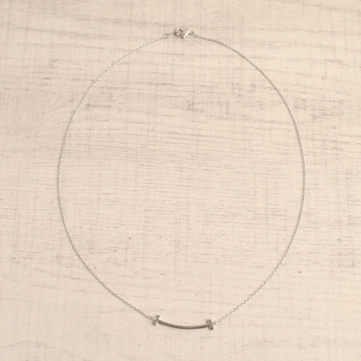 スマイルカーブラインメタルネックレス T T字 | FACION | 詳細画像2 