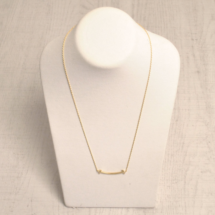 スマイルカーブラインメタルネックレス T T字 | FACION | 詳細画像5 