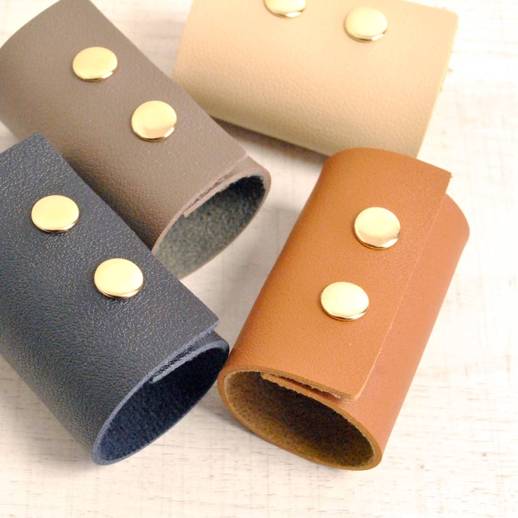 レザーロールポニーフック ヘアフックヘアカフスヘアアクセサリートレンドアレンジ | FACION | 詳細画像1 