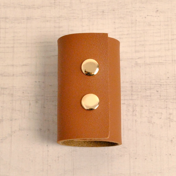 ブラウン | レザーロールポニーフック ヘアフックヘアカフスヘアアクセサリートレンドアレンジ | FACION