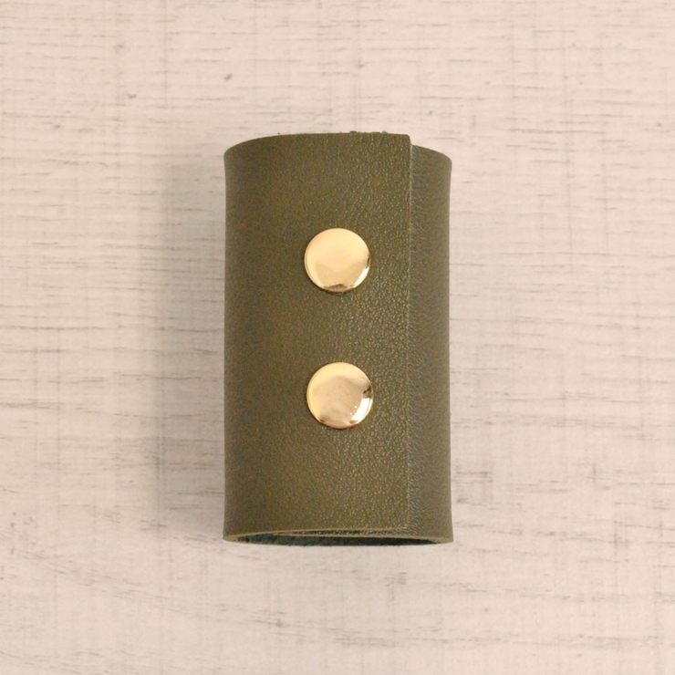 グリーン | レザーロールポニーフック ヘアフックヘアカフスヘアアクセサリートレンドアレンジ | FACION