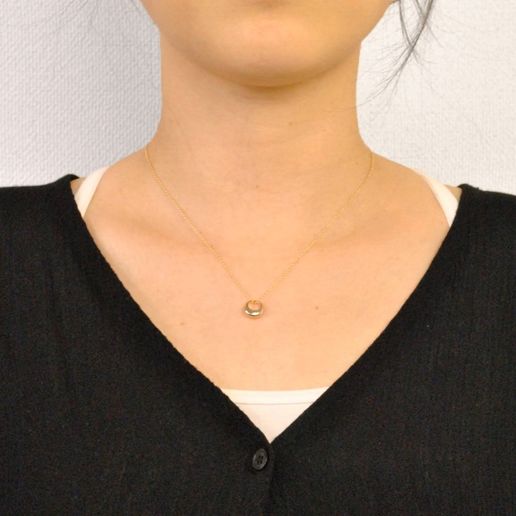 ムーンプランプメタルネックレス プチペンダント月シンプル定番ペンダント人気トレン… | FACION | 詳細画像8 