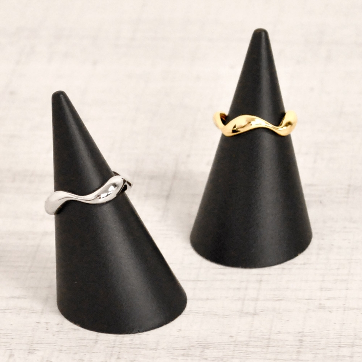 ウェーブニュアンスメタルリング 指輪 変形ゆがみシルバーゴールド | FACION | 詳細画像4 