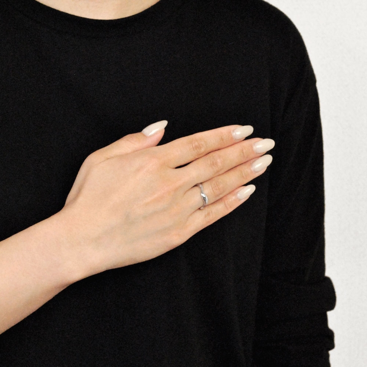 ウェーブニュアンスメタルリング 指輪 変形ゆがみシルバーゴールド | FACION | 詳細画像6 