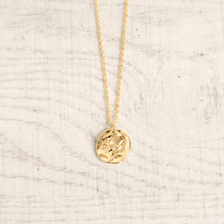 ゴールド | エンボス英国コインネックレス ペンダント メダルシルバーゴールド | FACION
