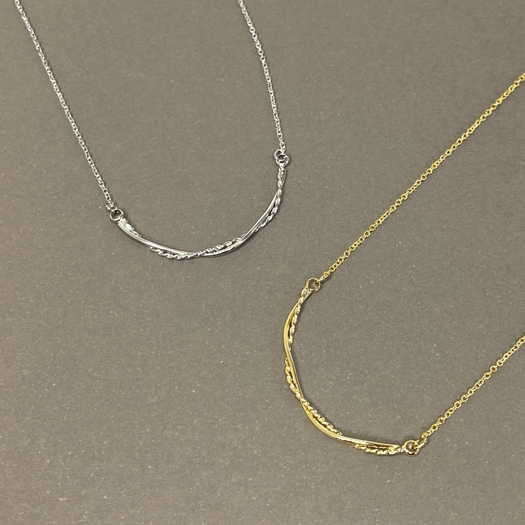 カーブツイストメタルネックレス スマイル ペンダント | FACION | 詳細画像1 