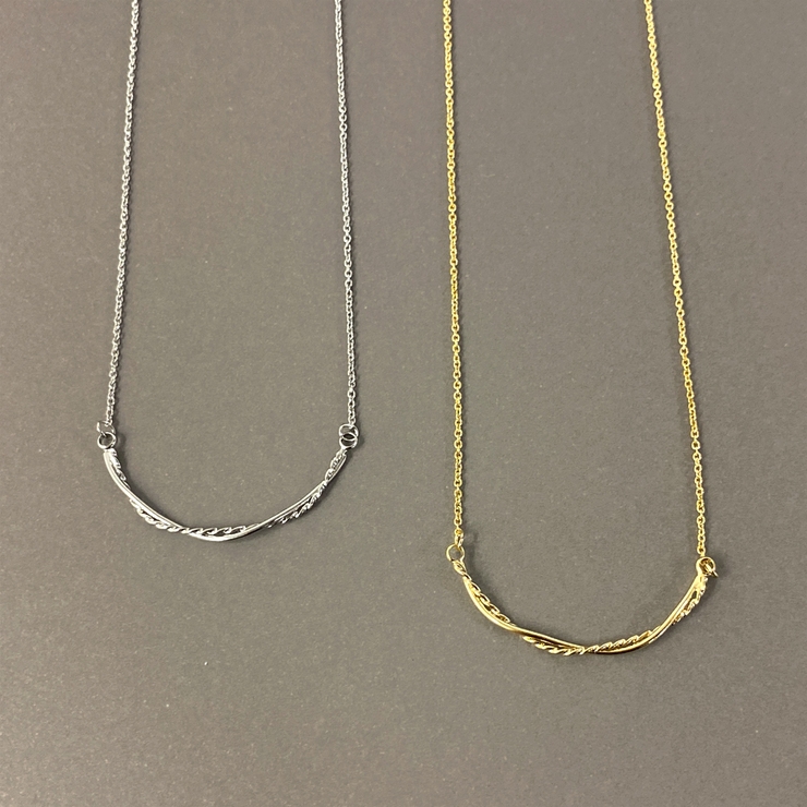 カーブツイストメタルネックレス スマイル ペンダント | FACION | 詳細画像3 