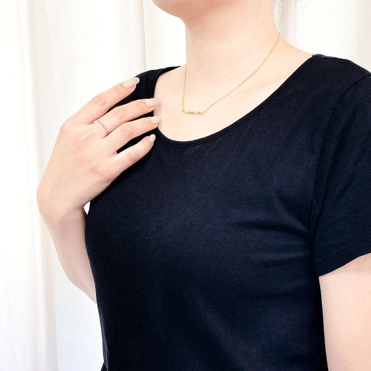 ツイストサイドバーネックレス ジルコニア 変形 レディース ペンダント | FACION | 詳細画像5 