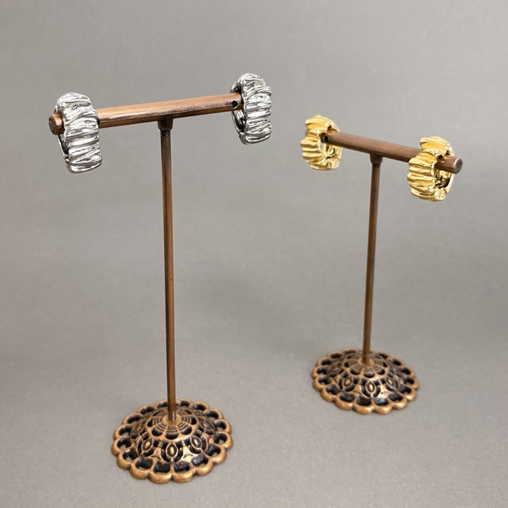 バンピークリップ式イヤリング 両耳用 大ぶり | FACION | 詳細画像4 