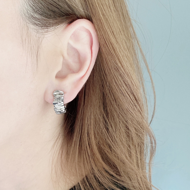 バンピークリップ式イヤリング 両耳用 大ぶり | FACION | 詳細画像6 