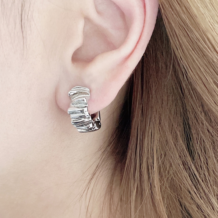 バンピークリップ式イヤリング 両耳用 大ぶり | FACION | 詳細画像7 