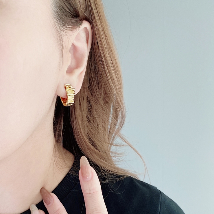 バンピークリップ式イヤリング 両耳用 大ぶり | FACION | 詳細画像8 