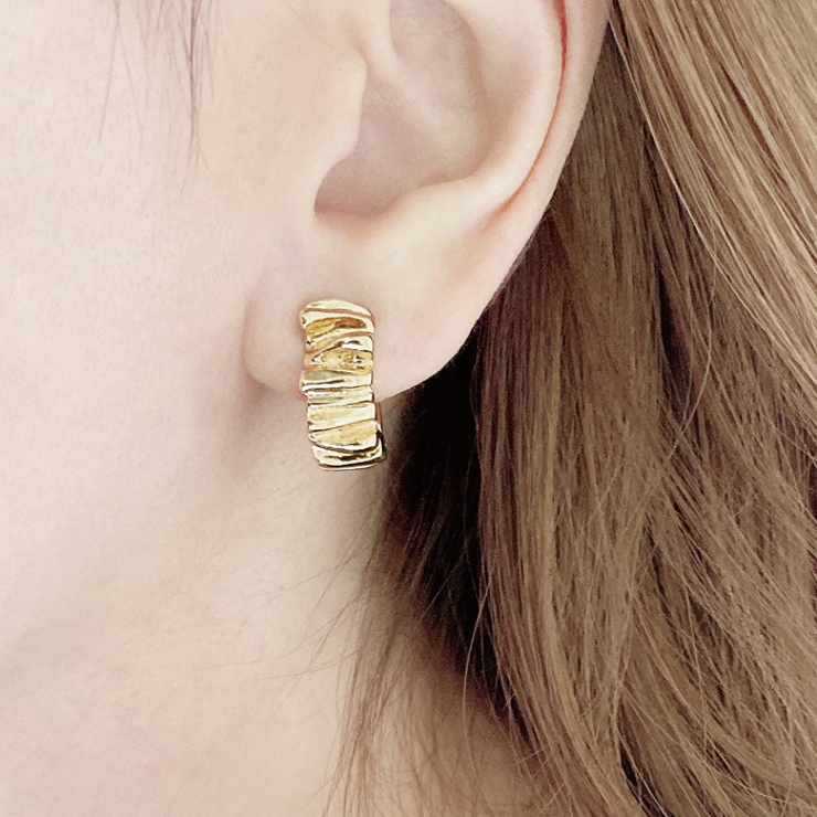 バンピークリップ式イヤリング 両耳用 大ぶり | FACION | 詳細画像9 