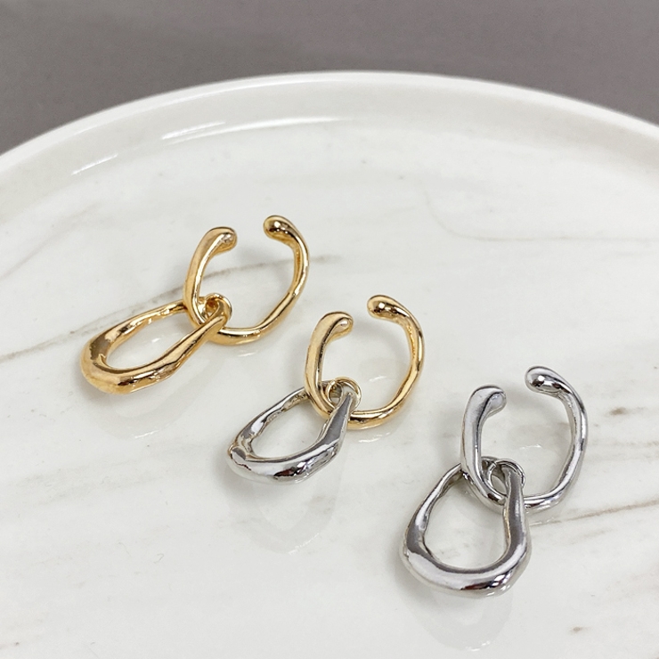 ニュアンスツインリングイヤーカフ 片耳用 軟骨ピアス | FACION | 詳細画像4 