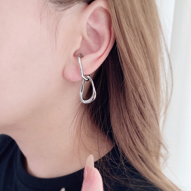 ニュアンスツインリングイヤーカフ 片耳用 軟骨ピアス | FACION | 詳細画像6 