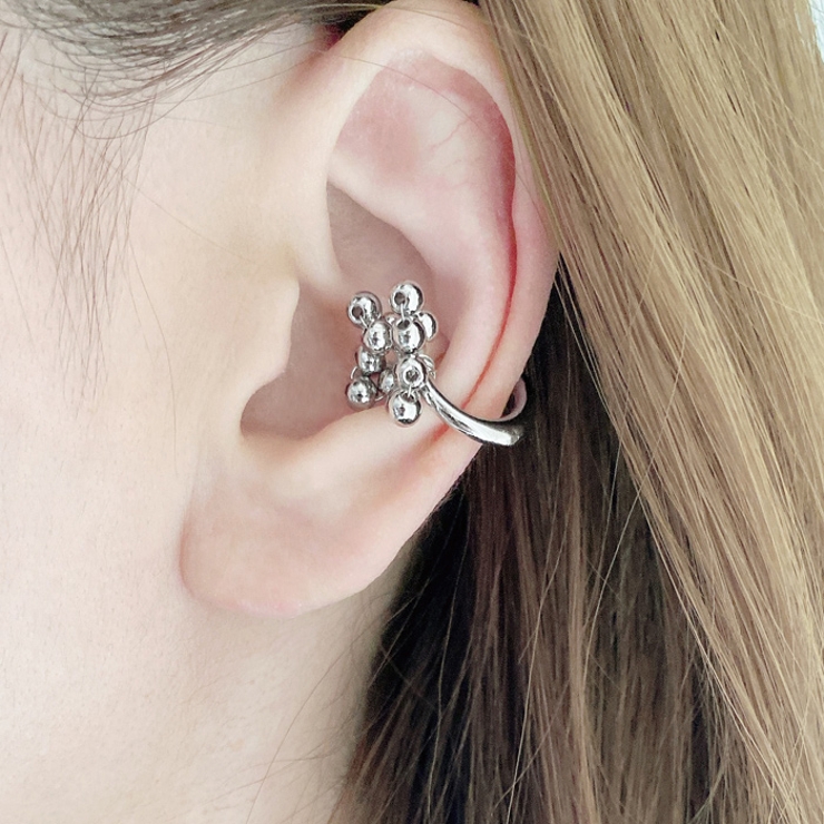 バブルメタルイヤーカフ 片耳用 軟骨ピアス | FACION | 詳細画像7 