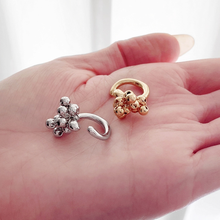 バブルメタルイヤーカフ 片耳用 軟骨ピアス | FACION | 詳細画像9 