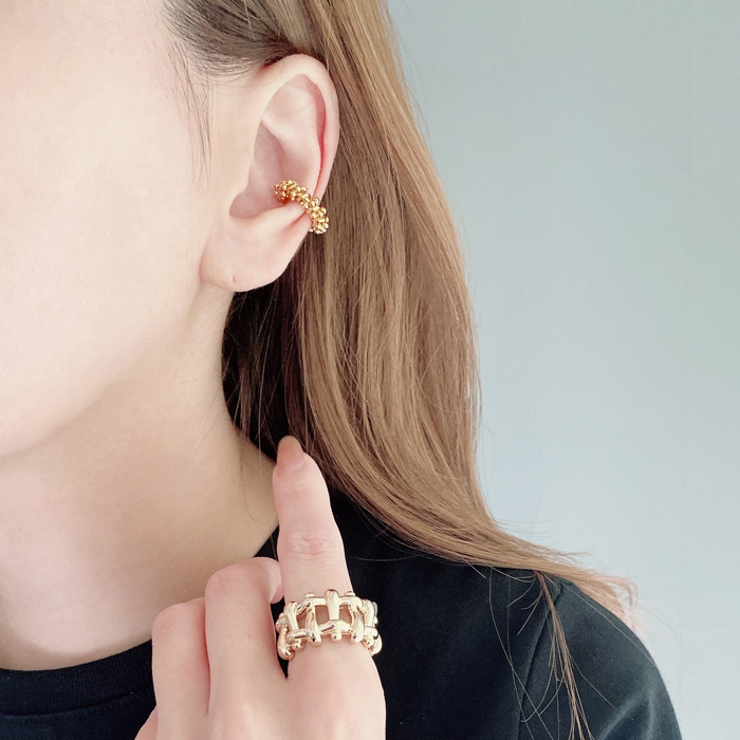 片耳用 ランダムボールイヤーカフ 軟骨ピアス | FACION | 詳細画像8 