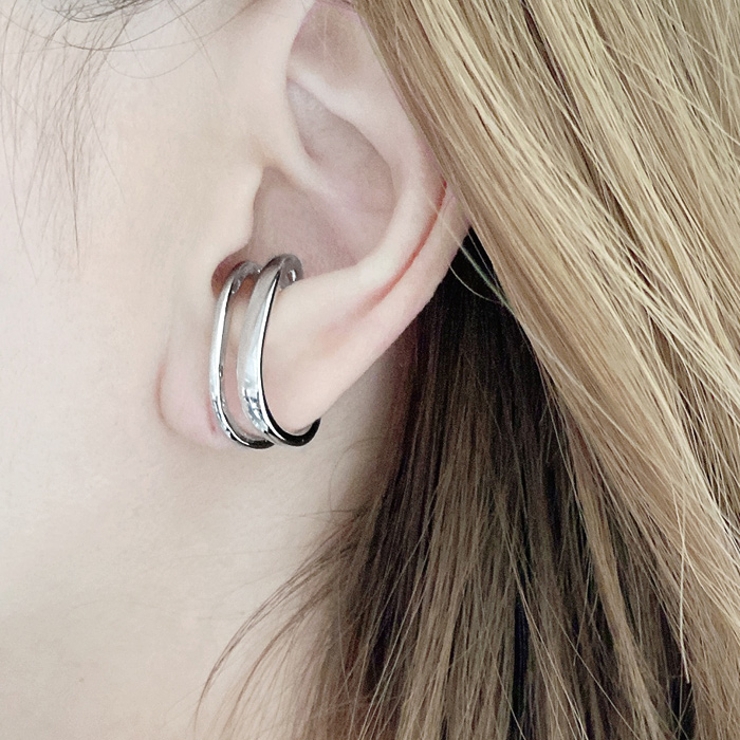 ダブルラインメタルイヤーカフ 片耳用 軟骨ピアス | FACION | 詳細画像6