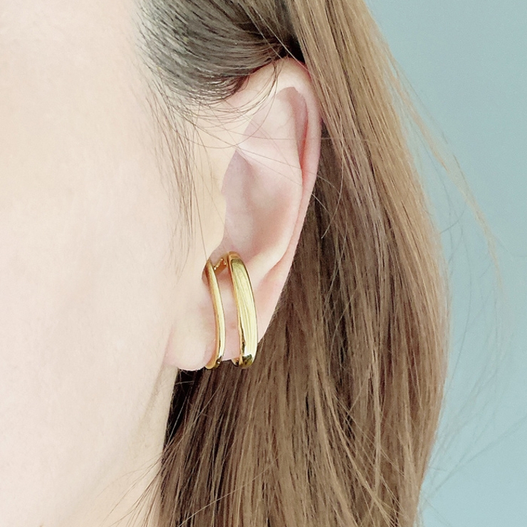 ダブルラインメタルイヤーカフ 片耳用 軟骨ピアス | FACION | 詳細画像8