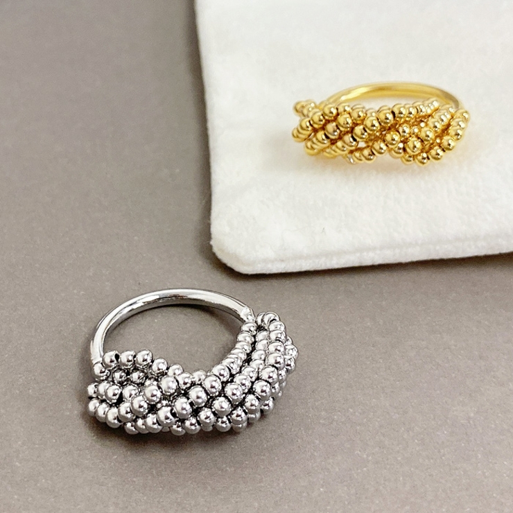 メタルボールロールラインリング 指輪 リング | FACION | 詳細画像2