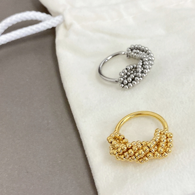 メタルボールロールラインリング 指輪 リング | FACION | 詳細画像3