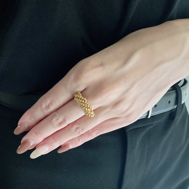 メタルボールロールラインリング 指輪 リング | FACION | 詳細画像8