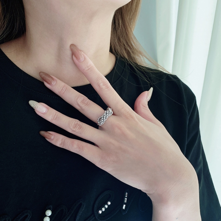 メタルボールロールラインリング 指輪 リング | FACION | 詳細画像9