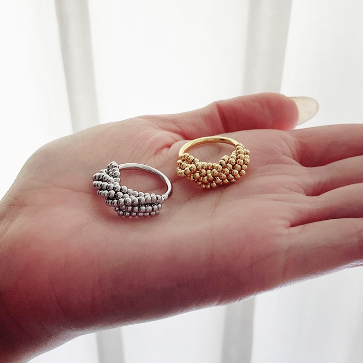 メタルボールロールラインリング 指輪 リング | FACION | 詳細画像10