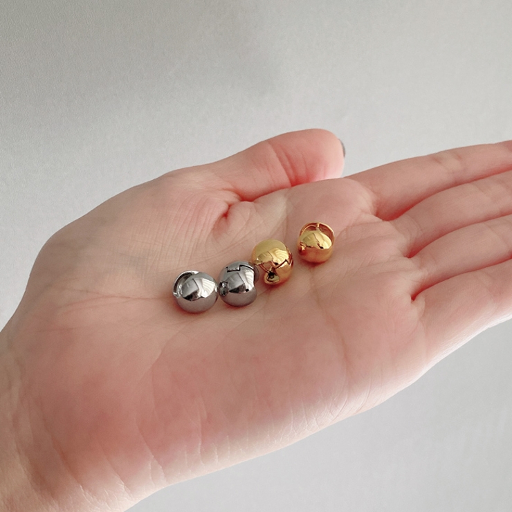 ミニメタルボールステンレスワンタッチピアス アレルギー対応 つけっぱなし | FACION | 詳細画像11 