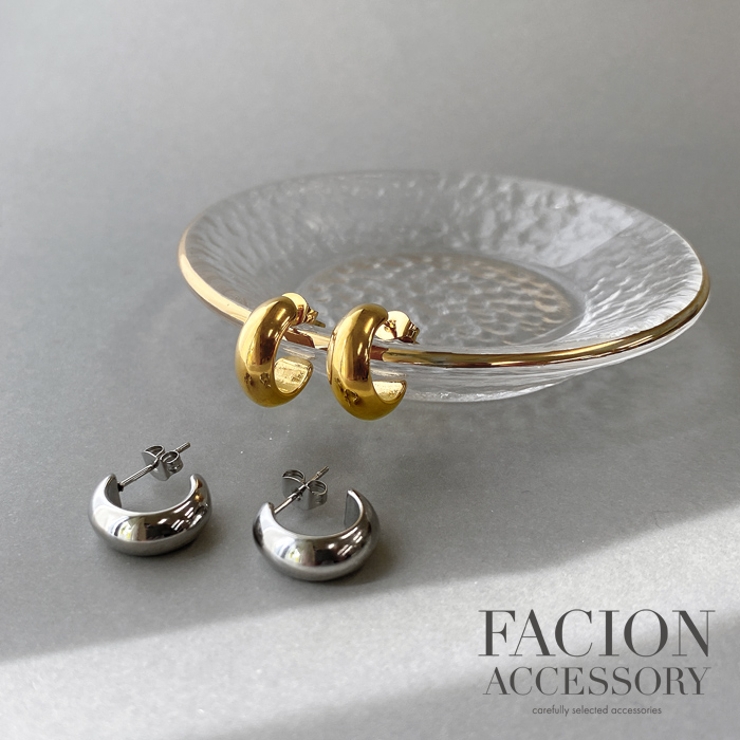 ロールフープステンレスピアス ステンレス つけっぱなし | FACION | 詳細画像4 