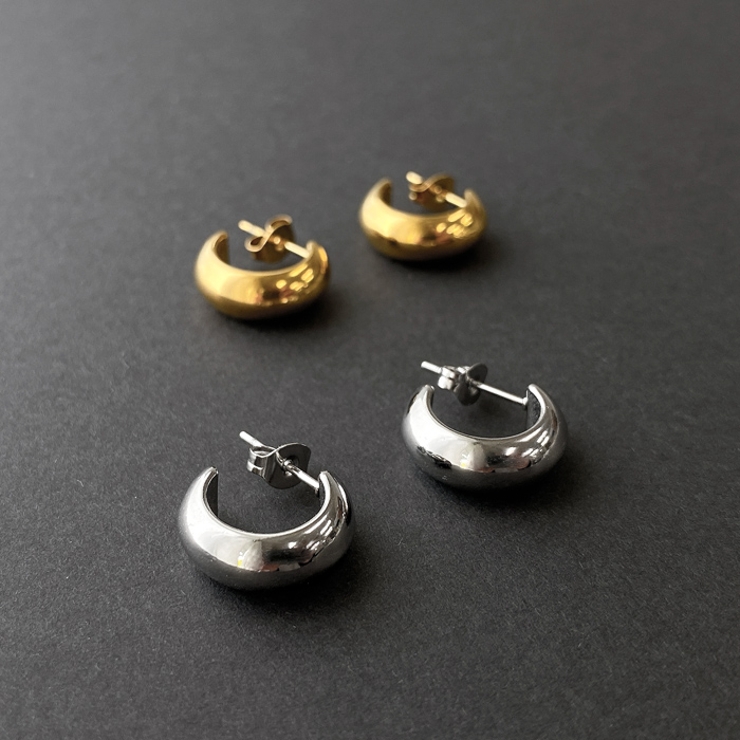 ロールフープステンレスピアス ステンレス つけっぱなし | FACION | 詳細画像1 