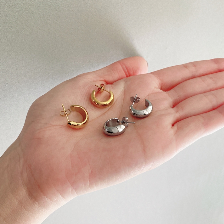 ロールフープステンレスピアス ステンレス つけっぱなし | FACION | 詳細画像9 