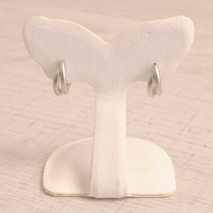 2連ミニフープワンタッチピアス開閉式シルバー ゴールド プチプラ韓国 | FACION | 詳細画像6 